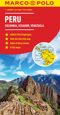 Buy map Peru & Colombia Road Map