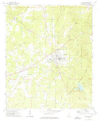 Ackerman Mississippi Historical topographic map, 1:24000 scale, 7.5 X 7.5 Minute, Year 1972