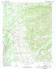 Amory SW Mississippi Historical topographic map, 1:24000 scale, 7.5 X 7.5 Minute, Year 1992