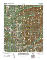 Amory SW Mississippi Historical topographic map, 1:24000 scale, 7.5 X 7.5 Minute, Year 2012