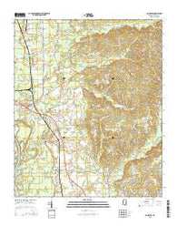 Amory SW Mississippi Current topographic map, 1:24000 scale, 7.5 X 7.5 Minute, Year 2015