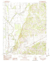 Arkabutla West Mississippi Historical topographic map, 1:24000 scale, 7.5 X 7.5 Minute, Year 1983