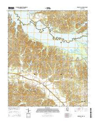 Arkabutla East Mississippi Current topographic map, 1:24000 scale, 7.5 X 7.5 Minute, Year 2015