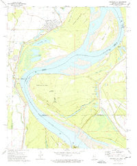 Arkansas City Arkansas Historical topographic map, 1:24000 scale, 7.5 X 7.5 Minute, Year 1972