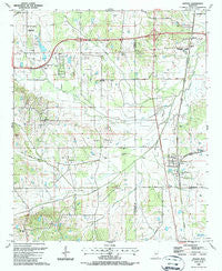 Artesia Mississippi Historical topographic map, 1:24000 scale, 7.5 X 7.5 Minute, Year 1987