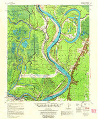 Artonish Mississippi Historical topographic map, 1:62500 scale, 15 X 15 Minute, Year 1958