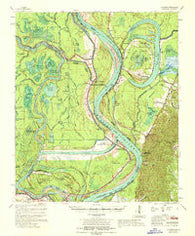 Artonish Mississippi Historical topographic map, 1:62500 scale, 15 X 15 Minute, Year 1967