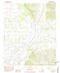 Asa Mississippi Historical topographic map, 1:24000 scale, 7.5 X 7.5 Minute, Year 1983