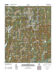 Ashland Mississippi Historical topographic map, 1:24000 scale, 7.5 X 7.5 Minute, Year 2012