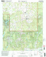 Ashland Mississippi Historical topographic map, 1:24000 scale, 7.5 X 7.5 Minute, Year 2000