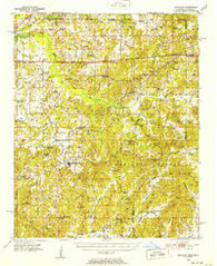 Ashland Mississippi Historical topographic map, 1:62500 scale, 15 X 15 Minute, Year 1950