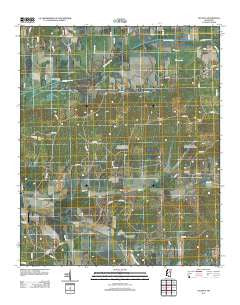 Atlanta Mississippi Historical topographic map, 1:24000 scale, 7.5 X 7.5 Minute, Year 2012