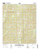 Auburn Mississippi Current topographic map, 1:24000 scale, 7.5 X 7.5 Minute, Year 2015