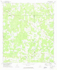 Auburn Mississippi Historical topographic map, 1:24000 scale, 7.5 X 7.5 Minute, Year 1972