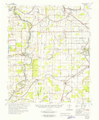 Auter Mississippi Historical topographic map, 1:62500 scale, 15 X 15 Minute, Year 1967