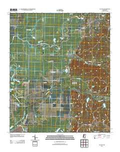 Avalon Mississippi Historical topographic map, 1:24000 scale, 7.5 X 7.5 Minute, Year 2012
