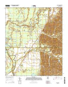 Avalon Mississippi Current topographic map, 1:24000 scale, 7.5 X 7.5 Minute, Year 2015
