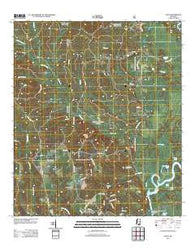 Avent Mississippi Historical topographic map, 1:24000 scale, 7.5 X 7.5 Minute, Year 2012