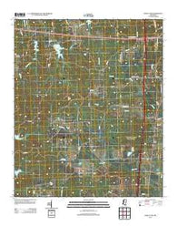 Bailey Lake Mississippi Historical topographic map, 1:24000 scale, 7.5 X 7.5 Minute, Year 2012