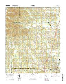 Baldwyn Mississippi Current topographic map, 1:24000 scale, 7.5 X 7.5 Minute, Year 2015