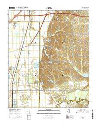 Banks Mississippi Current topographic map, 1:24000 scale, 7.5 X 7.5 Minute, Year 2015