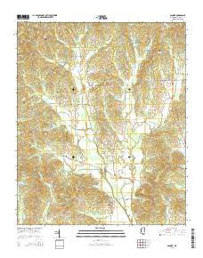Banner Mississippi Current topographic map, 1:24000 scale, 7.5 X 7.5 Minute, Year 2015