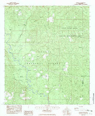 Barbara Mississippi Historical topographic map, 1:24000 scale, 7.5 X 7.5 Minute, Year 1982
