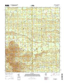 Barge Lake Mississippi Current topographic map, 1:24000 scale, 7.5 X 7.5 Minute, Year 2015