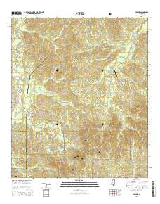 Barlow Mississippi Current topographic map, 1:24000 scale, 7.5 X 7.5 Minute, Year 2015