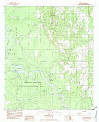 Basin Mississippi Historical topographic map, 1:24000 scale, 7.5 X 7.5 Minute, Year 1982