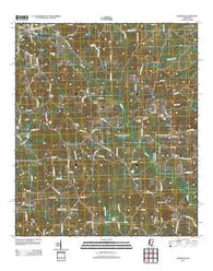Bassfield Mississippi Historical topographic map, 1:24000 scale, 7.5 X 7.5 Minute, Year 2012