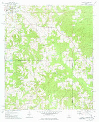 Bassfield Mississippi Historical topographic map, 1:24000 scale, 7.5 X 7.5 Minute, Year 1974