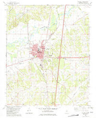 Batesville Mississippi Historical topographic map, 1:24000 scale, 7.5 X 7.5 Minute, Year 1982