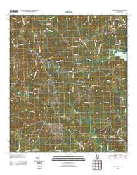 Baxterville Mississippi Historical topographic map, 1:24000 scale, 7.5 X 7.5 Minute, Year 2012