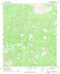 Baxterville NE Mississippi Historical topographic map, 1:24000 scale, 7.5 X 7.5 Minute, Year 1969