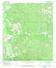 Baxterville SW Mississippi Historical topographic map, 1:24000 scale, 7.5 X 7.5 Minute, Year 1969