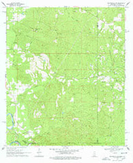 Baxterville SW Mississippi Historical topographic map, 1:24000 scale, 7.5 X 7.5 Minute, Year 1969