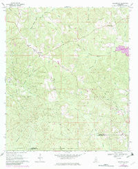 Baxterville Mississippi Historical topographic map, 1:24000 scale, 7.5 X 7.5 Minute, Year 1969