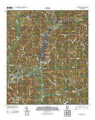 Baxterville NE Mississippi Historical topographic map, 1:24000 scale, 7.5 X 7.5 Minute, Year 2012