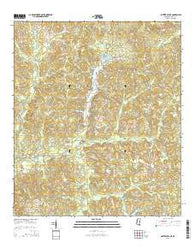 Baxterville NE Mississippi Current topographic map, 1:24000 scale, 7.5 X 7.5 Minute, Year 2015