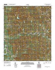 Baxterville SW Mississippi Historical topographic map, 1:24000 scale, 7.5 X 7.5 Minute, Year 2012