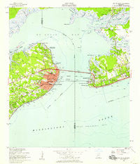 Bay St. Louis Mississippi Historical topographic map, 1:24000 scale, 7.5 X 7.5 Minute, Year 1956