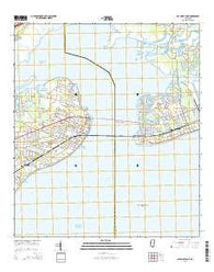 Bay Saint Louis Mississippi Current topographic map, 1:24000 scale, 7.5 X 7.5 Minute, Year 2015