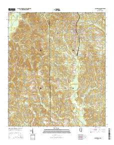 Bay Springs Mississippi Current topographic map, 1:24000 scale, 7.5 X 7.5 Minute, Year 2015