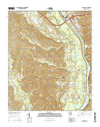 Beans Ferry Mississippi Current topographic map, 1:24000 scale, 7.5 X 7.5 Minute, Year 2015