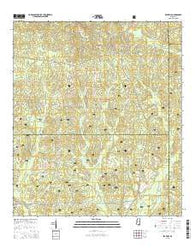 Beatrice Mississippi Current topographic map, 1:24000 scale, 7.5 X 7.5 Minute, Year 2015