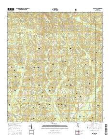 Beatrice Mississippi Current topographic map, 1:24000 scale, 7.5 X 7.5 Minute, Year 2015