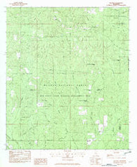 Beatrice Mississippi Historical topographic map, 1:24000 scale, 7.5 X 7.5 Minute, Year 1982