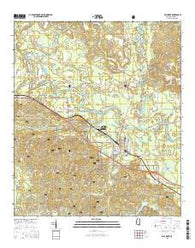 Beaumont Mississippi Current topographic map, 1:24000 scale, 7.5 X 7.5 Minute, Year 2015