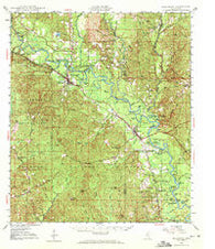 Beaumont Mississippi Historical topographic map, 1:62500 scale, 15 X 15 Minute, Year 1947
